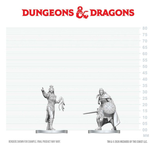 D&D Nolzur's Marvelous Miniatures Mini Figures Drow Elite Warrior & Drow Priestess of Lolth 13 cm 1