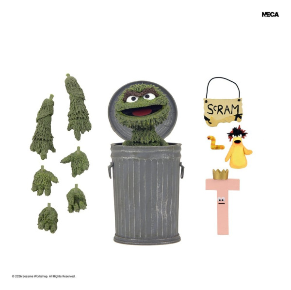 Sesame Street Ultimate Action Figure Oscar the Grouch 18 cm 1