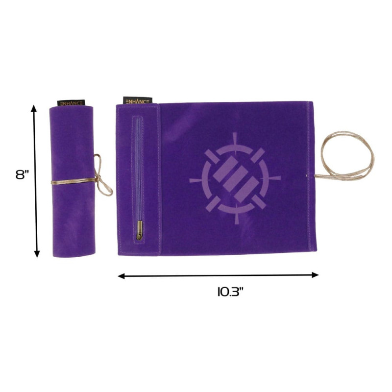 Enhance Tabletop Roll on a Scroll Bag with Dice Purple 1