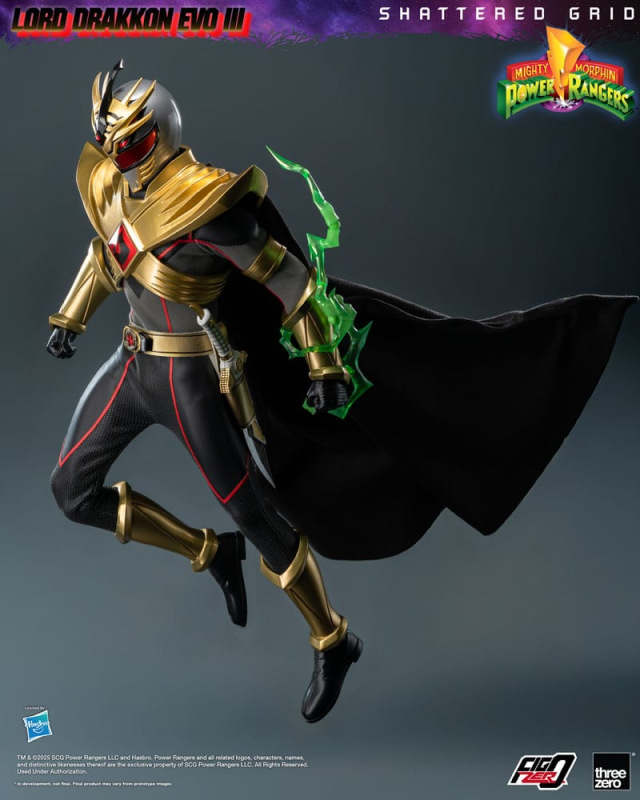 Mighty Morphin Power Rangers Shattered Grid FigZero Action Figure 1/6 Lord Drakkon Evo III 30 cm 7