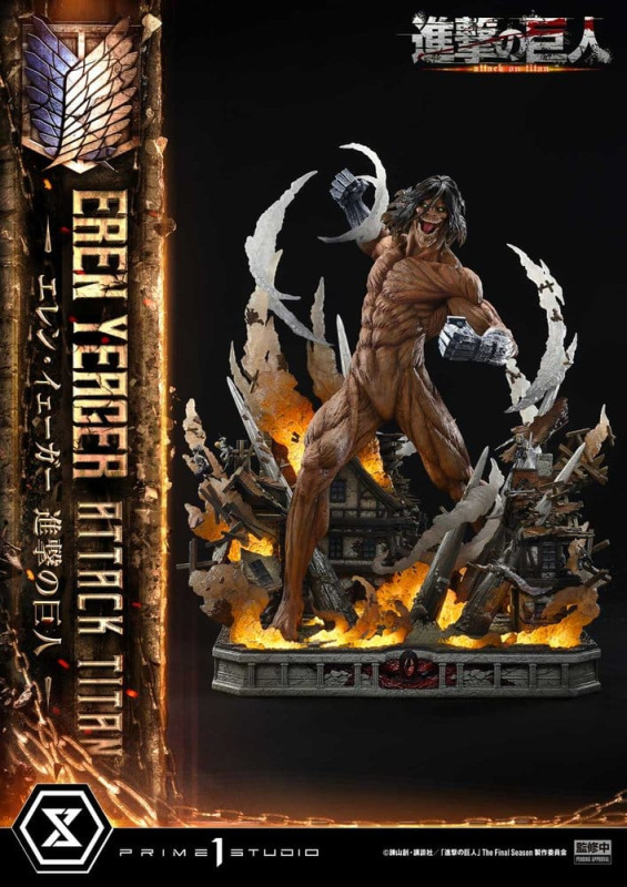 Attack on Titan (TV animation) Ultimate Diorama Masterline Statue Eren Yeager Attack Titan Bonus Ver 14
