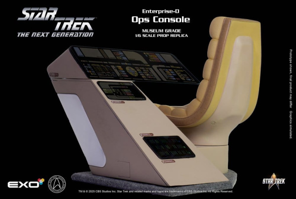 Star Trek: The Next Generation Replica 1/6 Enterprise-D Bridge OPS Console 3