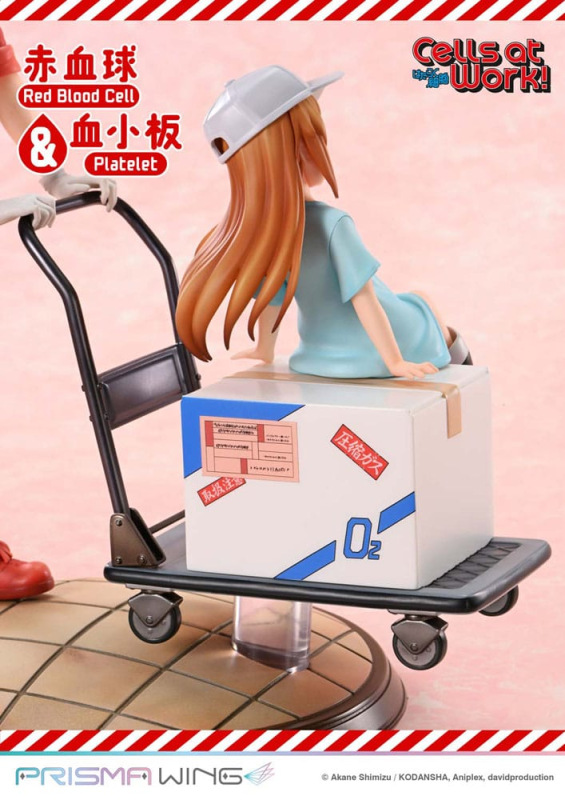 Cells at Work Prisma Wing PVC Statue Red Blood Cell & Platelet 26 cm 13