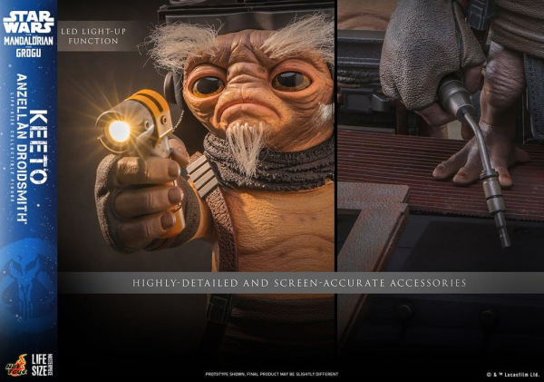 Star Wars: The Mandalorian & Grogu Life-Size Masterpiece Life-Size Figure Keeto (Anzellan Droidsmith 5