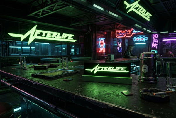 Cyberpunk 2077 Logo Light Afterlife 8 cm 2