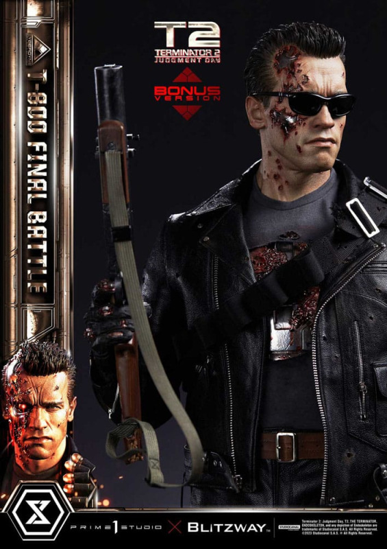 Terminator 2 Museum Masterline Series Statue 1/3 T-800 Final Battle Deluxe Bonus Version 75 cm 8