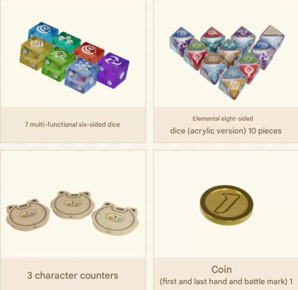 Genshin Impact Trading Card Game - Accessory & Dice Set *Chinese Version* 1