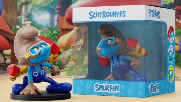 The Smurfs Statue Jetpack Smurf 10 cm 3