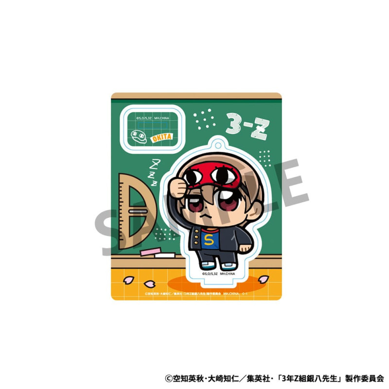 Gintama Acrylic Figure 3-Z Ginpachi Sensei x Okawabukubu the Youth 6 cm Display (8) 5