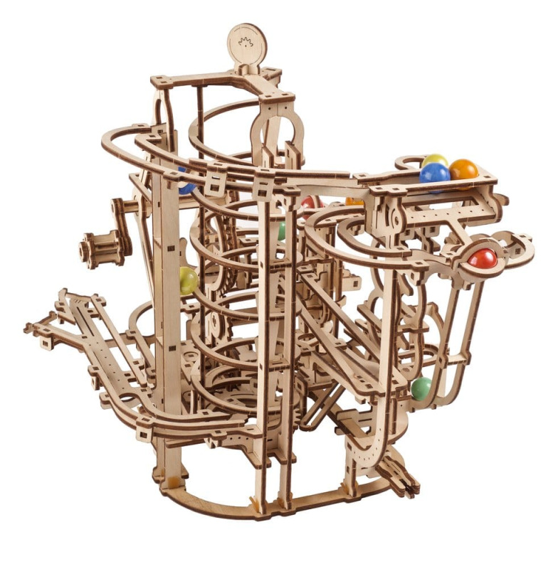 Ugears 3D Wooden Puzzle Marble Run Spiral Hoist 13