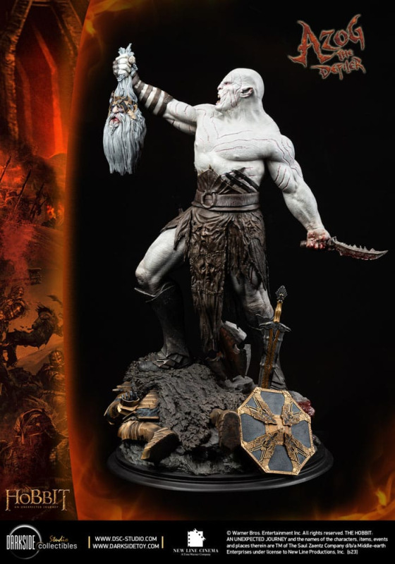 The Hobbit QS Series Statue 1/4 Azog The Defiler John Howe Signature Edition Edition 68 cm 4