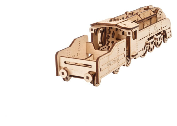 Ugears 3D Wooden Puzzle Mini Locomotive 14