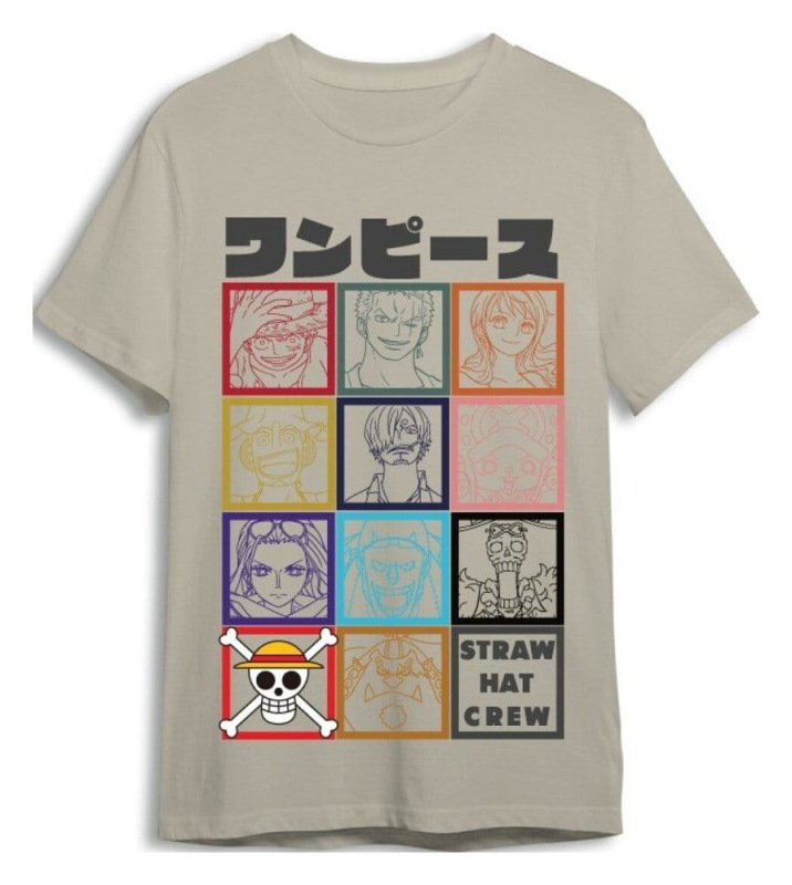 One Piece T-Shirt Straw Hat Crew Sand