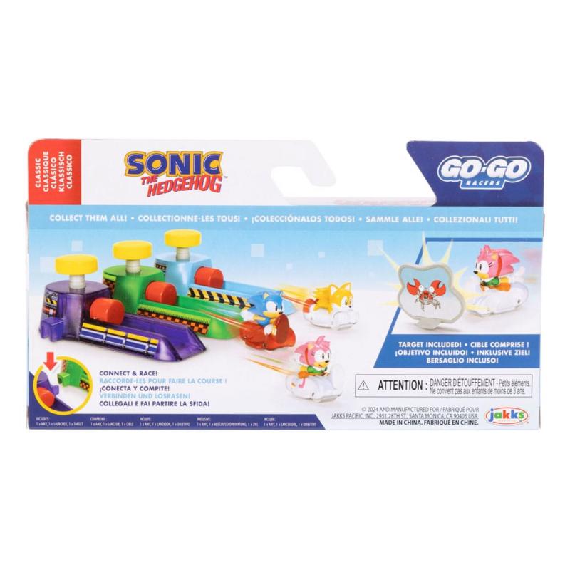 Sonic - The Hedgehog Go Go Racers Vehicles Mini Launching ramps Assortment (4)