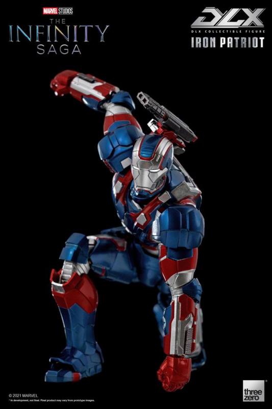 Infinity Saga: Iron Patriot 1/12 DLX Action Figure - ThreeZero