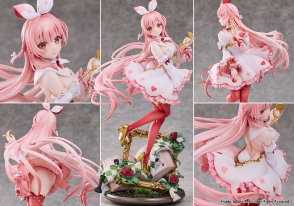 Original Character PVC Statue 1/7 White Rabbit Rosu Wonderland Ver. Illustrated by Rosuuri 29 cm 11