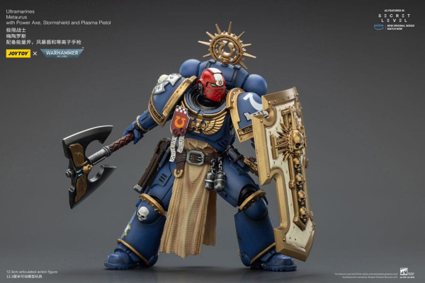 Warhammer 40,000 Action Figure Ultramarines Metaurus with Power Axe, Stormshield and Plasma Pistol 1 2