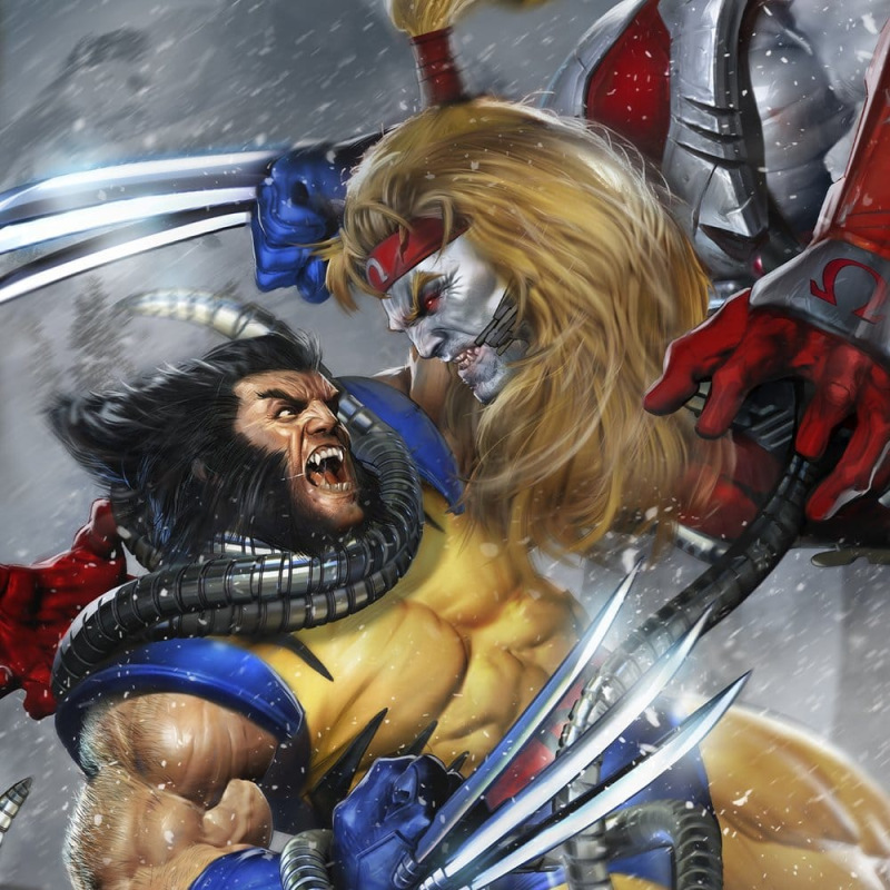 Marvel Fine Art Print Wolverine vs Omega Red 46 x 61 cm - unframed 2