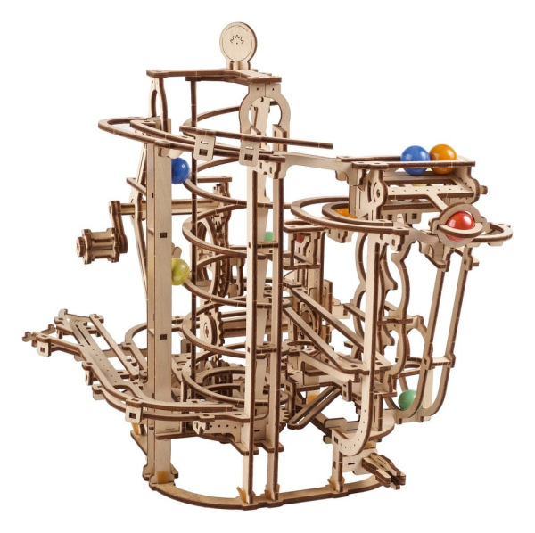 Ugears 3D Wooden Puzzle Marble Run Spiral Hoist 12