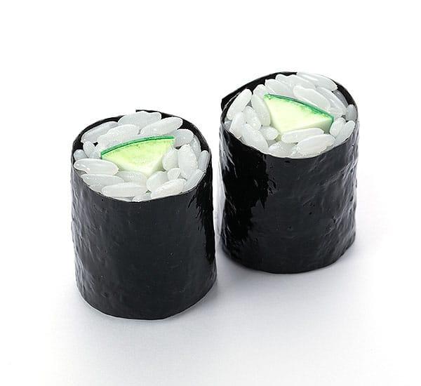 Sushi Plastic Model Kit 1/1 Kappa Maki (Cucumber Sushi Roll) (re-run) 3 cm 1