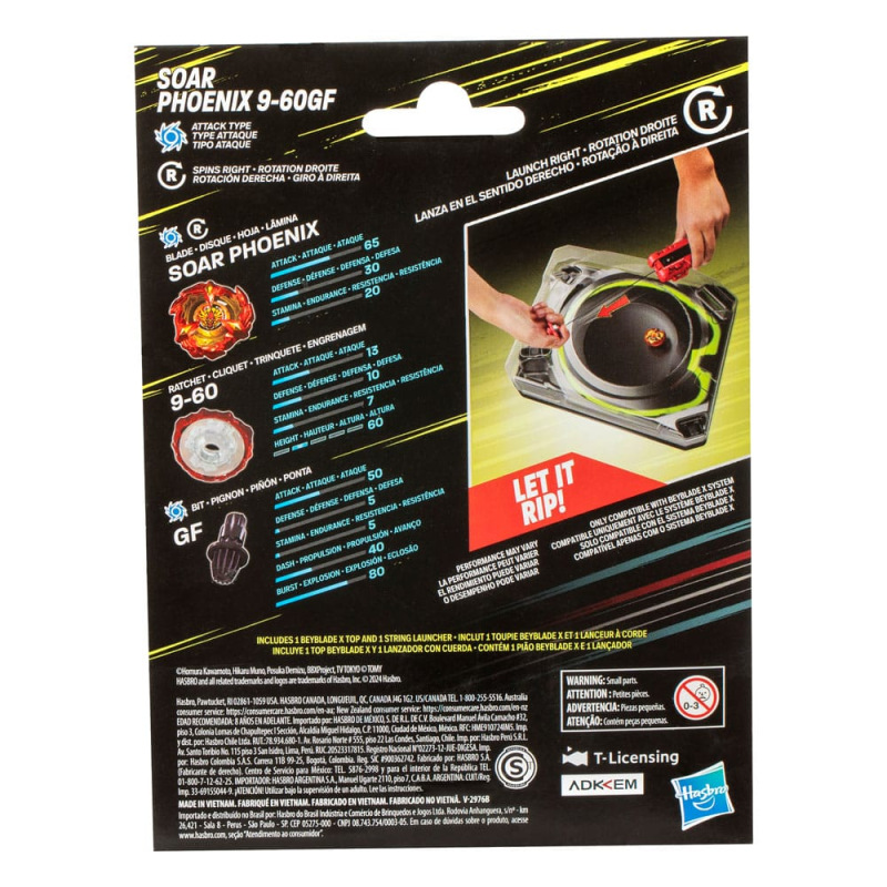 Beyblade X Soar Phoenix Deluxe String Launcher Set 1