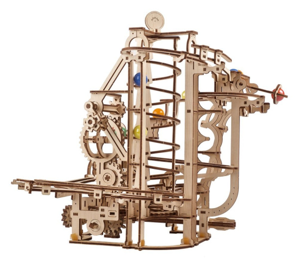Ugears 3D Wooden Puzzle Marble Run Spiral Hoist 14