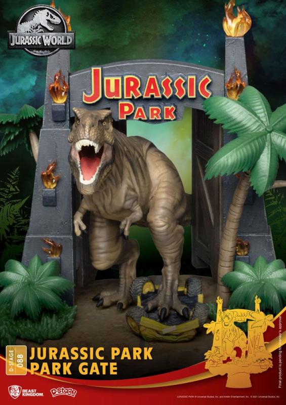 Jurassic Park D-Stage PVC Diorama Park Gate 15 cm reproduction 4