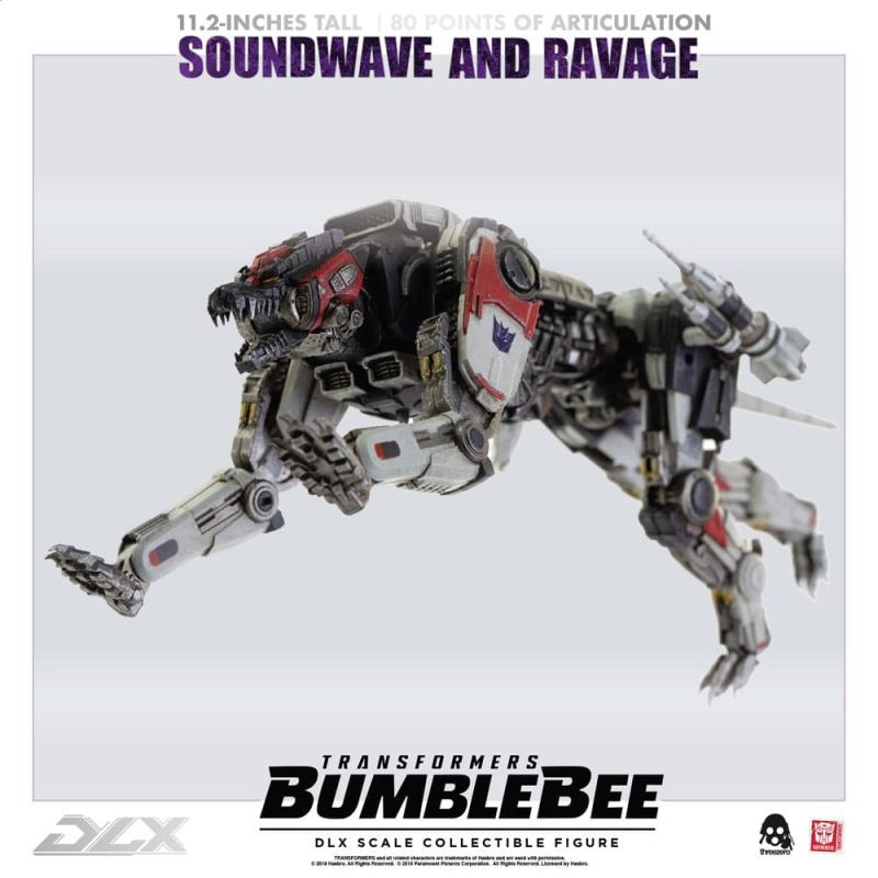 Transformers Bumblebee DLX Action Figure 2-Pack 1/6 Soundwave & Ravage 28 cm