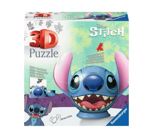 Lilo & Stitch 3D Puzzle Ball with Ears Stitch (77 pieces)
