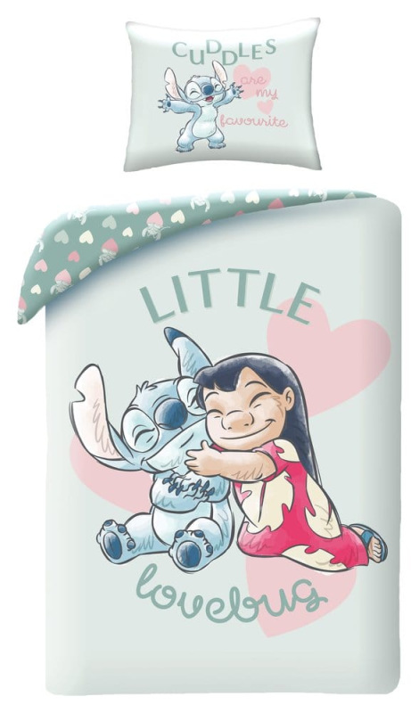 Lilo & Stitch Duvet Set Little Lovebug 140 x 200 cm / 70 x 90 cm