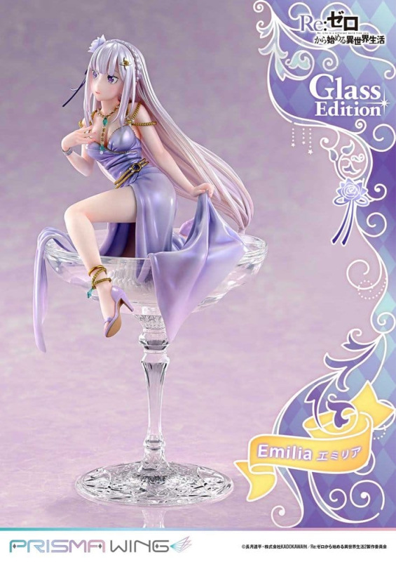 Re:Zero Prisma Wing Statue 1/7 Emilia Glass Edition 29 cm 7