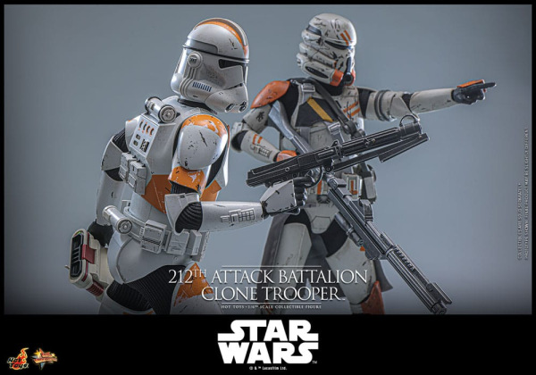 Star Wars: The Clone Wars Action Figure 1/6 212th Attack Battalion Clone Trooper Deluxe Version 30 c 9