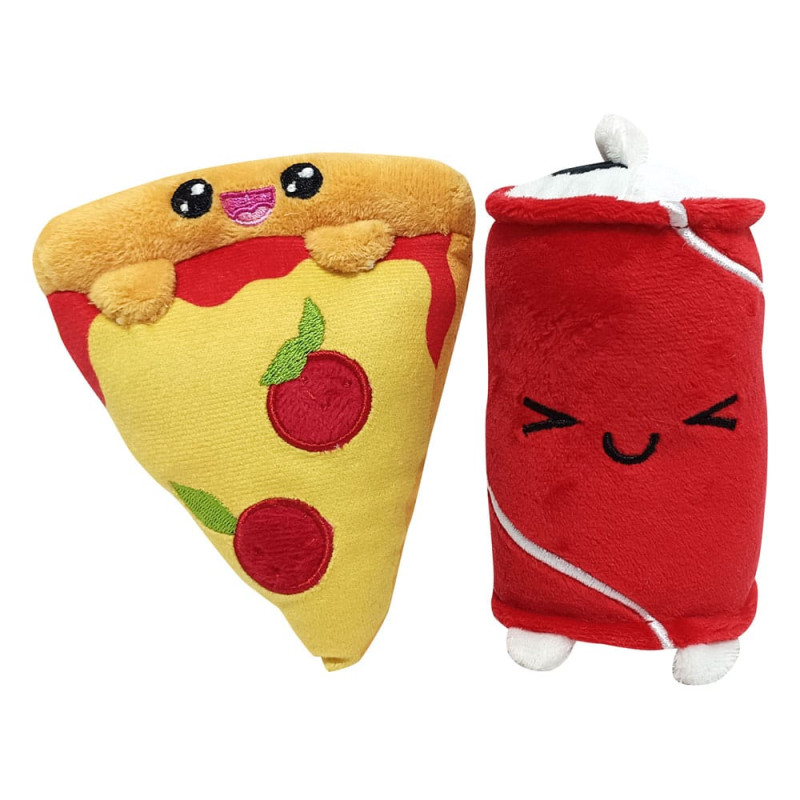 Yummis Together Plush Figures 2 Pack Pizza & Cola in Take Away Bag 21 cm 1