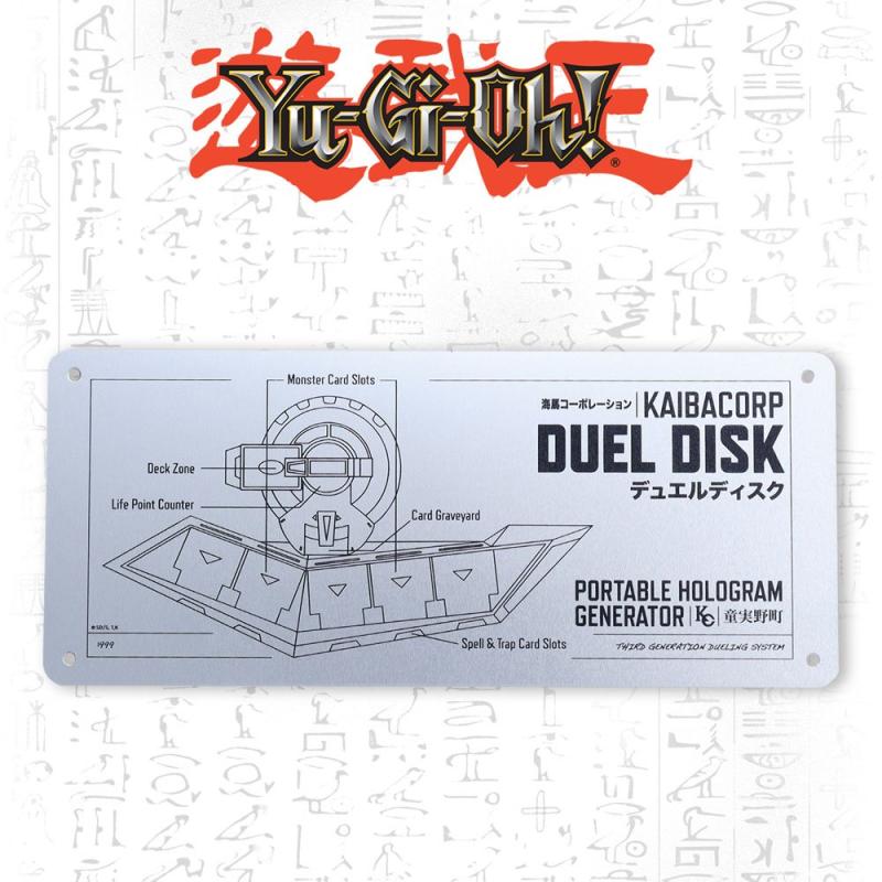 Yu-Gi-Oh! Tin Sign Duel Disk Schematic