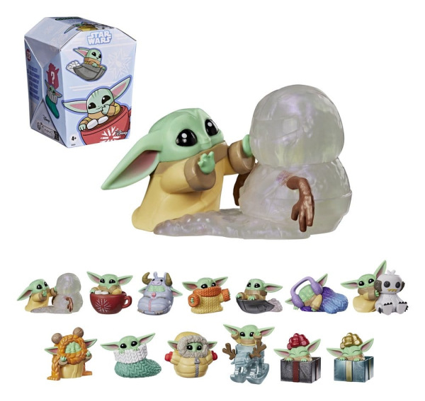Star Wars Mini Figures 4 cm Grogu Force Freeze Series 2 Blind Box Display (24) 5