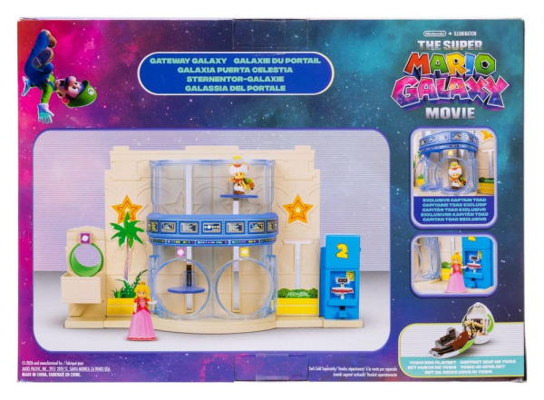 The Super Mario Galaxy Movie Diorama with 2 Mini Figures Gateway Galaxy 4