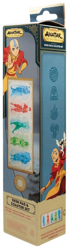 Avatar: The Last Airbender Desk Pad & Coaster Set Elements 1