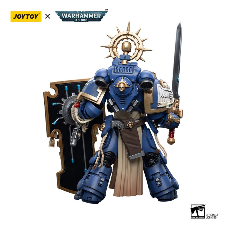 Warhammer 40k Action Figure 1/18 Ultramarines Primaris Captain with Relic Shield and Power Sword 12 1