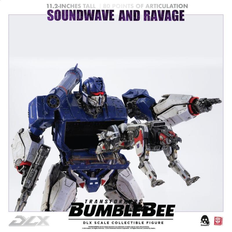 Transformers Bumblebee DLX Action Figure 2-Pack 1/6 Soundwave & Ravage 28 cm