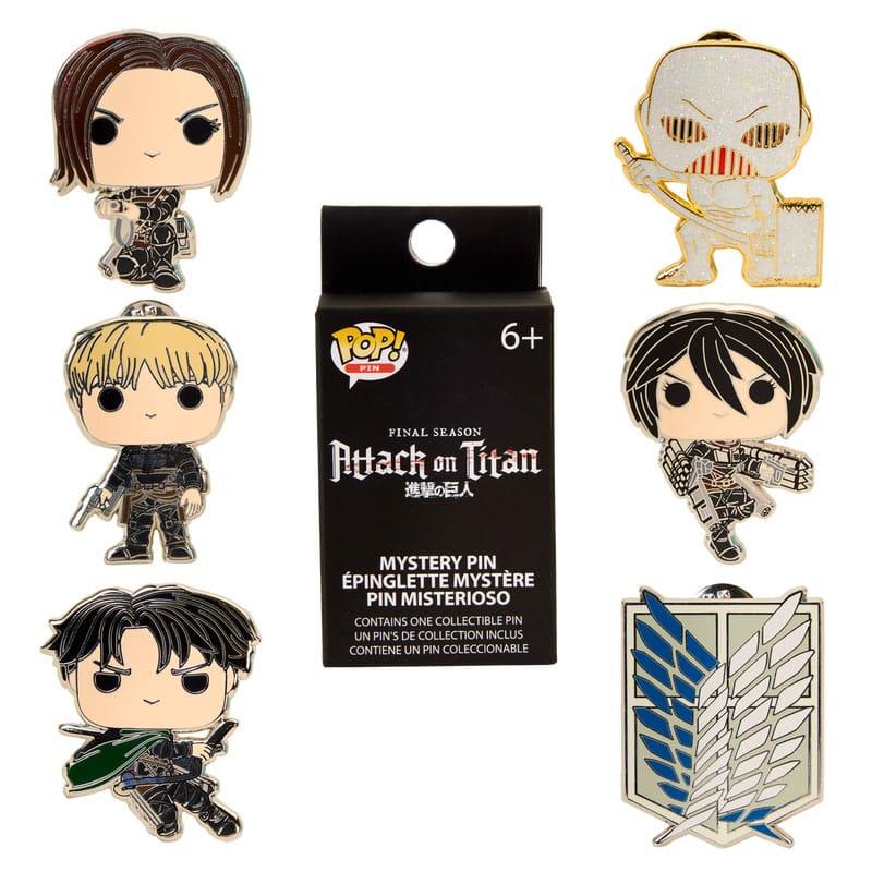 Attack on Titan Loungefly Enamel Pins Blind S4 Character Display (12)