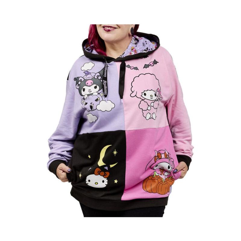 Kuromi and my Melodi by Loungefly hooded jacket Halloween Size M