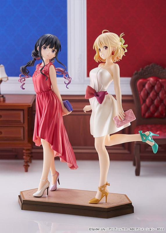Lycoris Recoil Pop Up Parade PVC Figures 2-Pack Chisato Nishikigi & Takina Inoue: After Party! Ver. 2