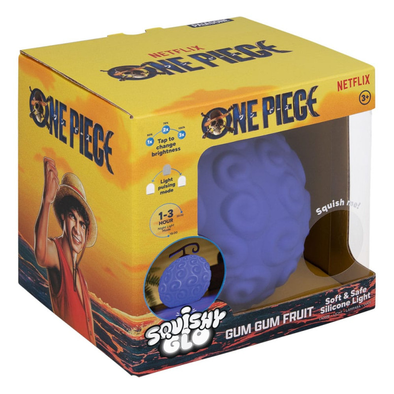 One Piece Squishy Glo Silicon Light Gum Gum Fruit 15 cm 2