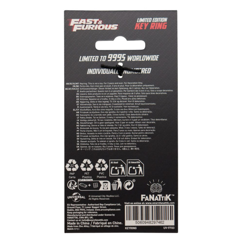 Fast & Furious Keychain You Ride You Fight Limited Edition 3