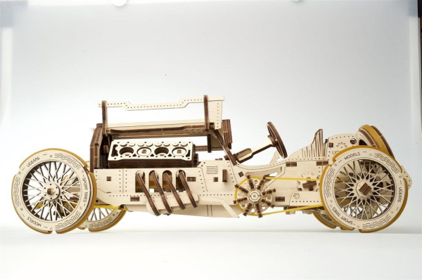 Ugears 3D Wooden Puzzle U-9 Grand Prix Car 10