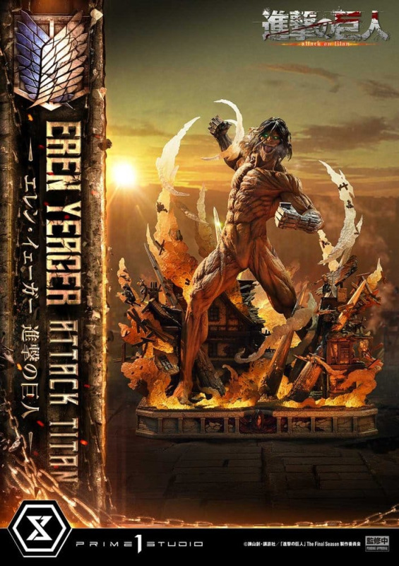 Attack on Titan (TV animation) Ultimate Diorama Masterline Statue Eren Yeager Attack Titan Bonus Ver 9