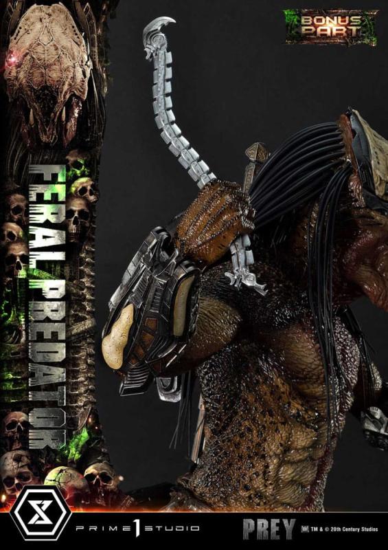 Prey (Movie) Museum Masterline Series Statue 1/3 Feral Predator Deluxe Bonus Version 89 cm 3