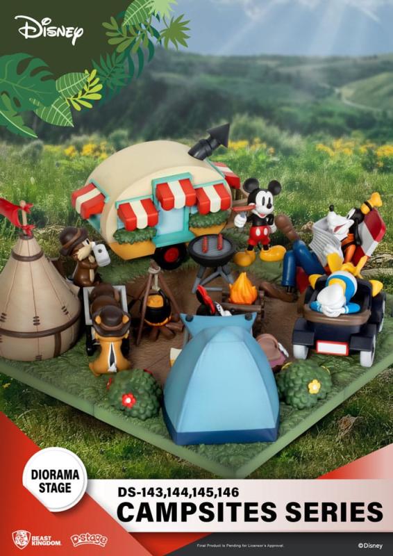 Disney: Mini & Pluto 10 cm D-Stage Campsite Series PVC Diorama - BKT