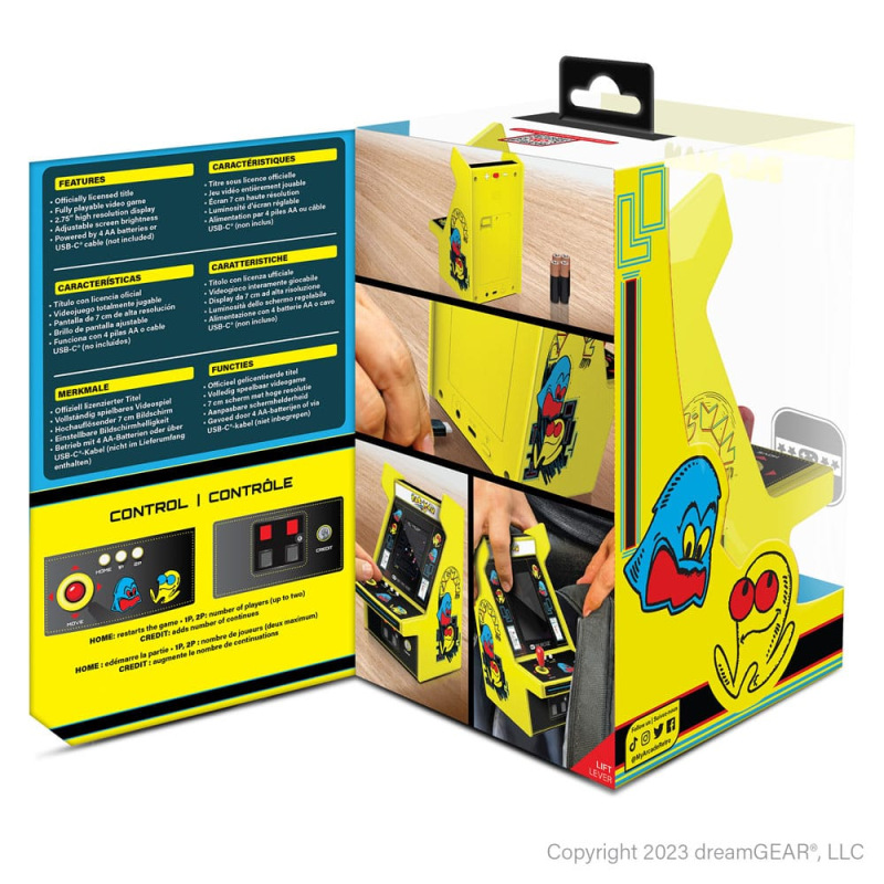 Pac-Man Portable Retro Arcade Micro Player Pro 2