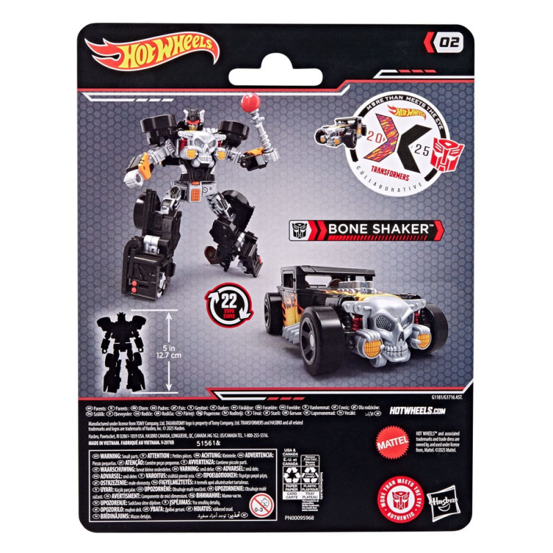 Hot Wheels x Transformers Action Figure Bone Shaker 12 cm 11